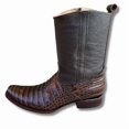 thumbnail image 4 of GadwallAR Men's Alex Exotic Western Cowboy Boots-Squre Toe Pull On Leather Demi Saddlewood 14 Medium, 4 of 6