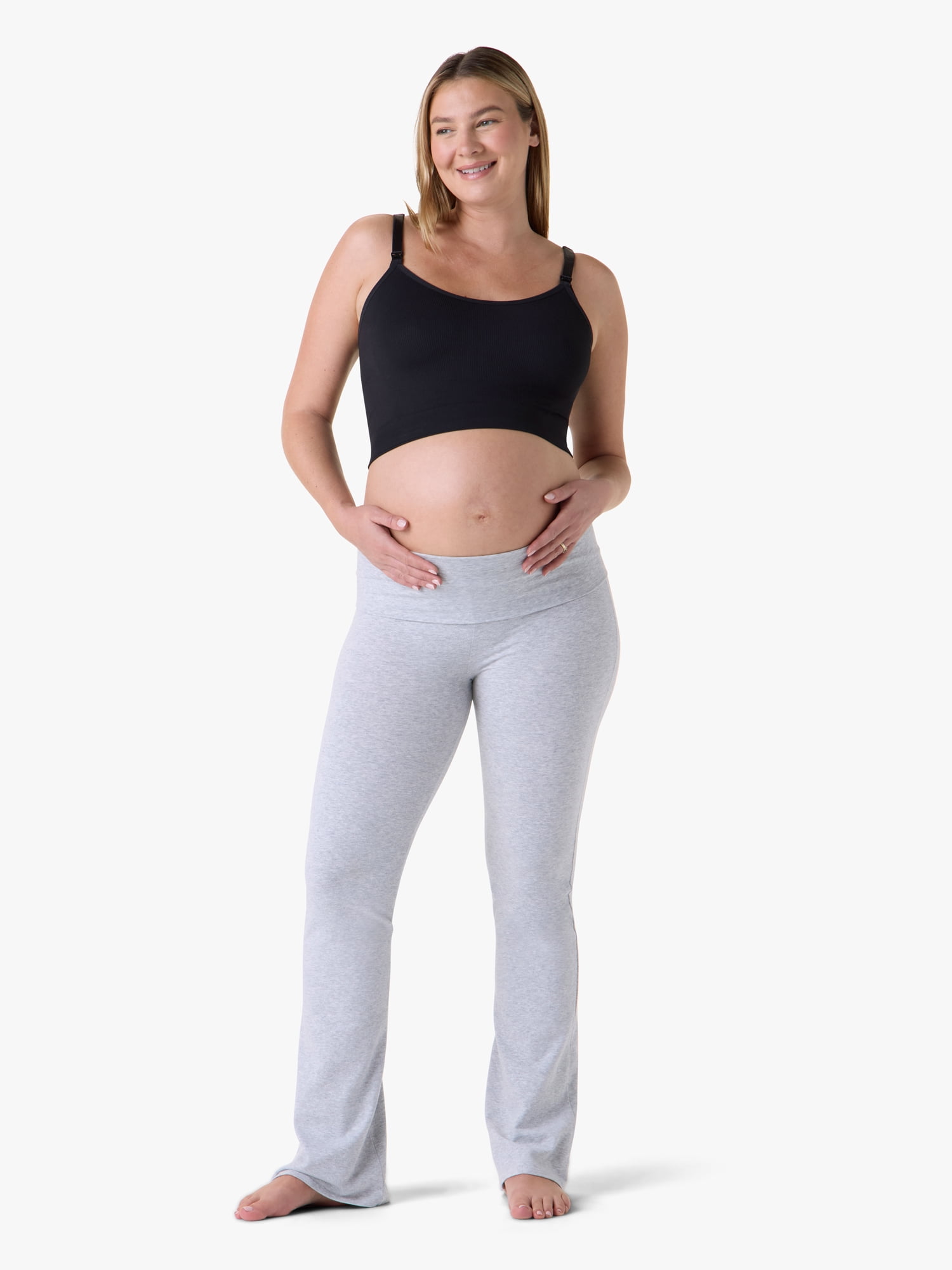 Ingrid & Isabel For Every Belly Women's Maternity Seamless Nursing Cami Bra 3pk, Sizes S-XXXL
