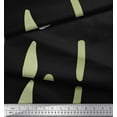 thumbnail image 2 of Soimoi Black polyester Crepe Fabric Brush Stroke Abstract Print Fabric by the Yard 52 Inch Wide, 2 of 3