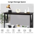 thumbnail image 6 of Giantex  Console Table, Sofa Side Table w/Heavy-Duty Support & X-Shaped, Narrow Accent Entryway Table, Grain, 6 of 8