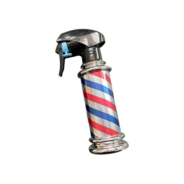 kurtrusly Bouteille de Pulvérisation Multifonctionnelle pour Barbier Rayures Rétro pour Salon Studio Gris