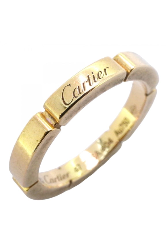Pre-Owned Cartier Maillon Panthre Ring, 18KYG Yellow Gold, #47, Women's (Good)