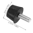 thumbnail image 6 of ETEREAUTY 8Pcs Threaded Leveling Feet Black Rubber Adjustable Pads For Indoor Furniture Use, 6 of 6