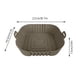 thumbnail image 5 of Fiudx Ofertas relámpago del día, solo en línea La freidora Olla de silicona Freidora Bandeja de silicona para hornear Bandeja para freír, 5 of 7