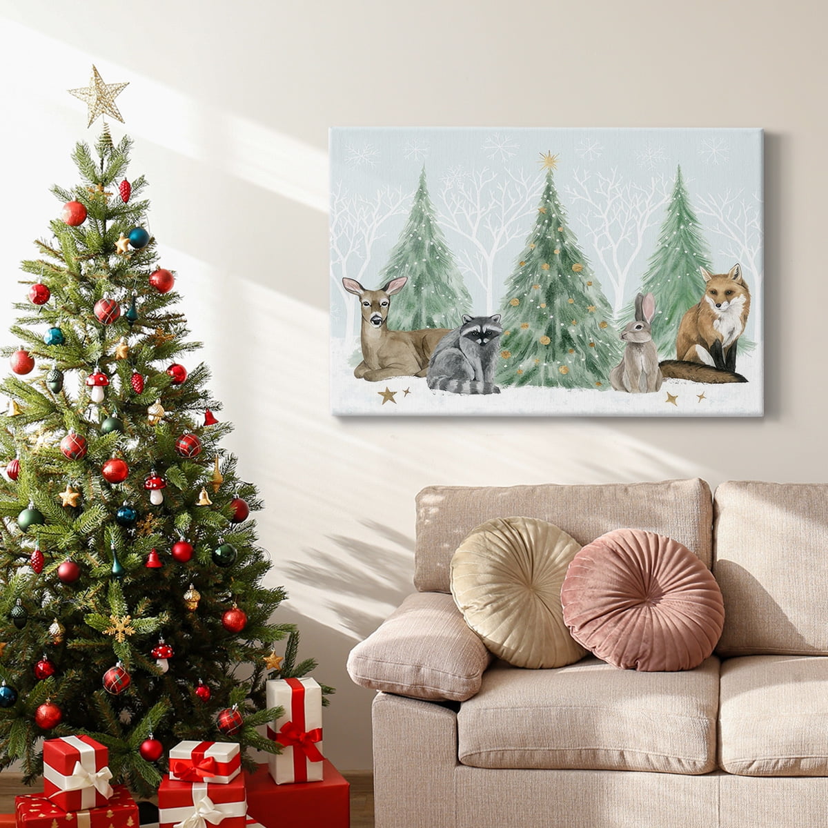 Christmas in the Forest Collection A- Gallery Wrapped Canvas