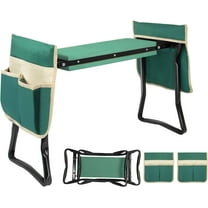 Uten Folding Garden Kneeler and Seat, Portable Gardening Stool with 2 Tool Bags, Ergonomic Outdoor Kneeler Bench,Gardening Gifts for Women and Men