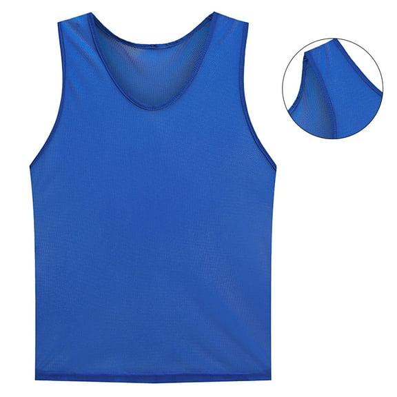 1Pc Football Vest Jerseys Sports Training Bibs Mesh Vests Loose Basketball Cricket Sports Vest Breathable Team Training Green Fangkenuo
