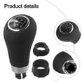 thumbnail image 5 of 6 Speed Manual Gear Shift Knob Black Pu Leather For Mercedes-Benz W203 Facelift W204 X204 W212 A207 Car Interior Parts, 5 of 9