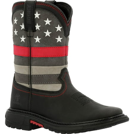 

Rocky Red Line Kids Western Boot Size 1.5(M)