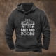 thumbnail image 1 of Fiudx Sudadera con Capucha para Hombre, Elegante Jersey de Manga Larga con Estampado, Sudadera Informal con Bolsillo, Ideal para Uso Diario, Fiestas Al Aire Libre, Ideal para Hombres, Material de Pol, 1 of 3