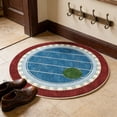 thumbnail image 6 of JHyouerji Round Floor Mat Soft Non Slip Area Rug Decorative Mat 15 Inch for Home Bathroom Bedroom Living Room, 6 of 8