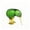 Green, variant on Liamobondopolis Hand Blown Glass Kiwi Bird Figurine With Yellow Blue Accents for home decor living room Modern Tabletop and Mantel Decor 2.08 in Tall