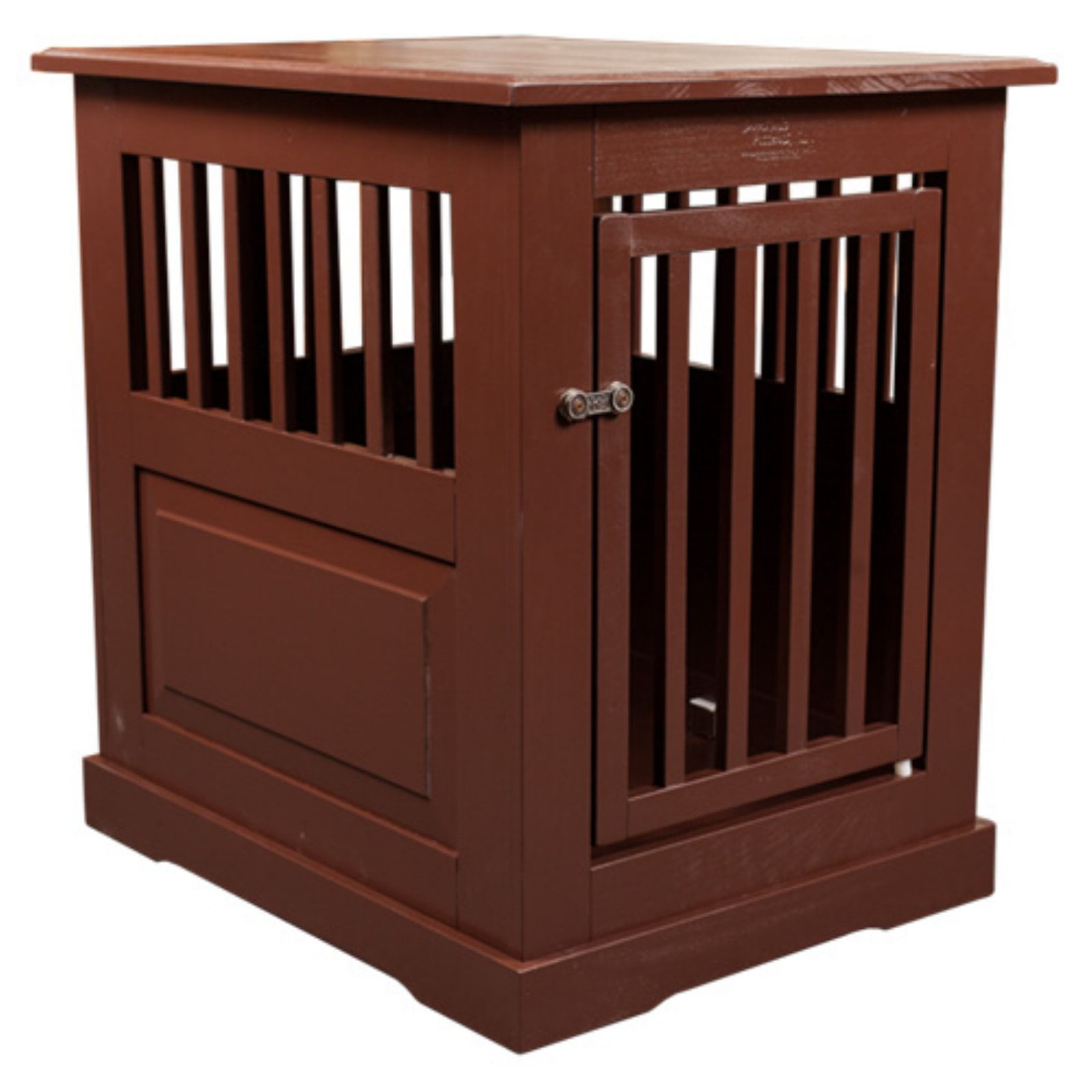 Dog crates are often a little cold and not very inviting for your dog when they have to be temporarily sequestered during family amish dog crate table cover solid hickory side view. dynamic accents amish crafted fortress end table pet crate