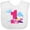 AA-White, variant on Inktastic 1st Birthday Pilot Airplane Girls Baby Bib