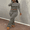 Cadet Blue, variant on Women's Round Neck All-Over Print Casual Matching Set - Comfortable and Stylish Women's Clothing