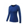 thumbnail image 1 of New Women‘s Fit Yoga Workout Long Sleeve Sport T Shirt Compression Tops, 1 of 2