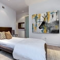 thumbnail image 5 of Parvez Taj Teal Yellow Reindeer Canvas Wall Art, 5 of 7