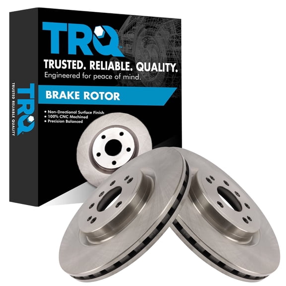 TRQ Front Brake Rotor Set Vented Fits 2016 Mercedes-Benz GLE300d 2016-2018 GLE350 2012-2015 ML350 2015 ML250