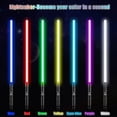 thumbnail image 4 of Sabre Laser Rgb 7 Couleurs Variables Effet Sonore Fx - Argent Noir, 4 of 4
