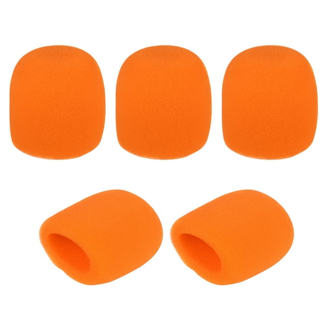 5pcs Handheld Microphone Windscreens Mic Foam Covers Compatible with Standard Ball-type Microphones for KTV Karaoke DJ