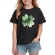 thumbnail image 2 of Blusas y camisas de manga corta con cuello redondo para niños y niñas, camisetas gráficas de manga corta, blusas con estampados bonitos para la temporada escolar., 2 of 9