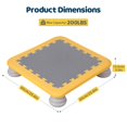 thumbnail image 6 of Yedigre Mini Trampoline for Kids, Indoor Bouncing Board with Non-Slip Base, Sensory Balance Jumping Toy Gift for 3-12 Boys Girls, Max Load 200 lbs, 6 of 9