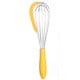 thumbnail image 1 of Silicone Whisk Scraper Combo Stainless Steel Mixing Tool for Kitchen Baking Cooking, Yellow, 1 of 6