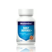 BIOMMUNE DAILY DEFENSE - Once-Daily, Powerful Immune Booster and Support with Elderberry, Vitamin C, Zinc, Quercetin, Vitamin D, NAC   13 Elements Providing Full Spectrum Protection