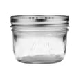 thumbnail image 3 of Kerr Canning Jars, Wide Mouth Half-Pint Mason Jars with Lids and Bands, 12 Count 8 oz, 3 of 4