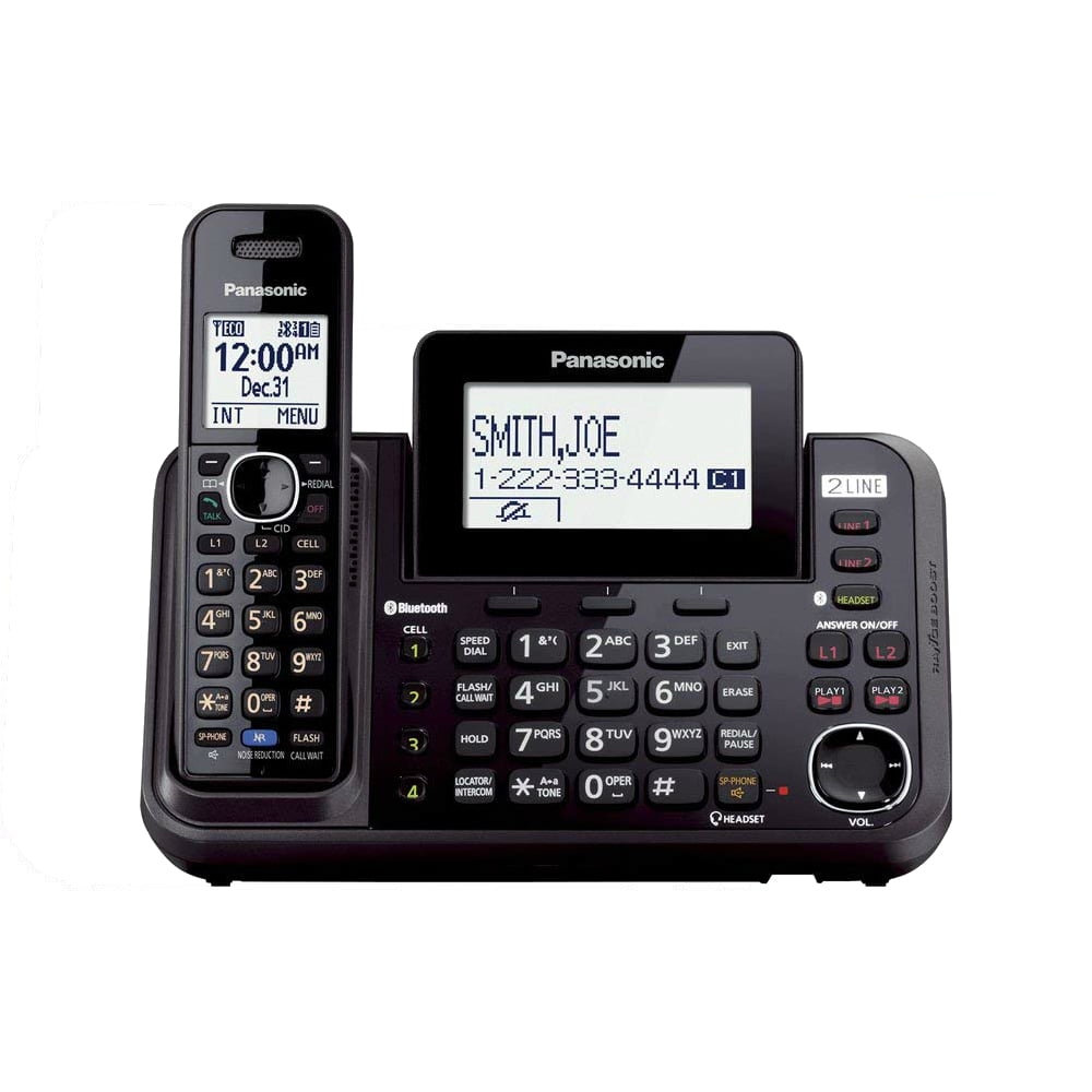 Panasonic KX-TG9542B DECT 6.0 Cordless Phone, 2 Handsets