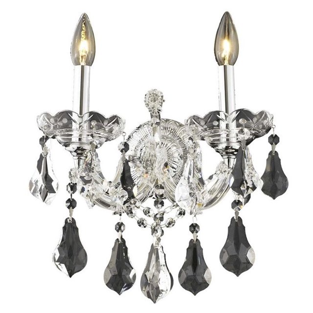 Elegant Lighting Maria Theresa 2 Light Elements Crystal Wall Sconce