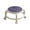 Purple, variant on Compact Swivel Rolling Stool - 360° Wheels Breathable Mesh Seat Portable Mobile Stool Space Saving Home Office Stool Ergonomic Design(Black)
