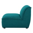 thumbnail image 3 of Sofa Middle Chair, Fabric, Teal Blue, Modern Contemporary Urban Design, Living Lounge Room Hotel Lobby Hospitality, 3 of 8