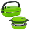 thumbnail image 2 of Loewten Thermal Food Box Container,Thermal Lunch Box,Stainless Steel Insulated Food Storage Supper Dinner Lunch Box 1 Layer Green, 2 of 8