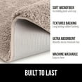 thumbnail image 3 of GORILLA GRIP Premium Bath Rug, Soft, Thick Bathroom Mat Rugs, Machine Washable, 30x20, Beige, 3 of 10