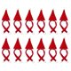 thumbnail image 3 of Tiny Craft Hat and Scarf Decorations Red Cloth 5.5x8cm Hat 33x1.2cm Scarf 24Pcs, 3 of 3