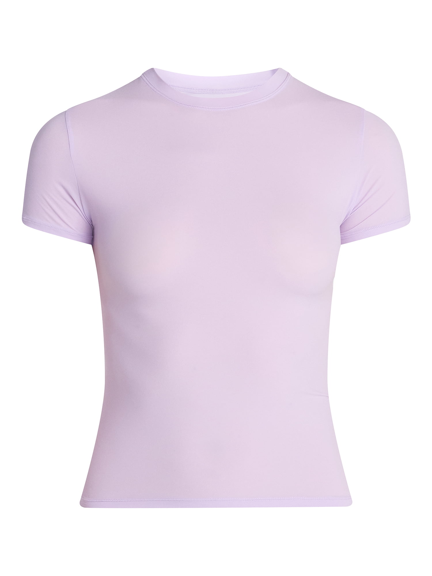 No Boundaries Fit Stretch Tee with Short Sleeves, Women's XS-XXXL