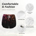 thumbnail image 4 of Bixox Women's Colorful Sparkling pattern 2 in 1 Running Shorts - Lightweight Athletic Workout Gym Yoga Shorts Liner with Pockets - XX-Large, 4 of 7