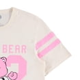 thumbnail image 6 of Care Bears Women's Shirt, Graphic Print Varsity Stripe Sleeve Athletic Tee Ivory – 2XL, 6 of 7