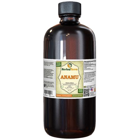 Anamu Dry Herb Absolutely Natural Expertly Extracted by Trusted HerbalTerra Brand Certified Organic Alcohol-Based Liquid Extract. Proudly made in USA. Tincture 32 Fl.Oz