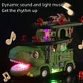 thumbnail image 4 of Tyrannosaurus rex slide toy car climbing stairs dinosaur track car toy small dinosaur spinning Ferris wheel track with built-in lights, music boy gift, 4 of 11