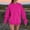 Hot Pink, variant on PUMXQ Women Oversized Drop Shoulder Solid Blank Crewneck Hoodless Sweatshirt Long Sleeve Pocketless Lightweight Basic Casual Pullover Top Hot Pink L
