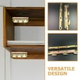 thumbnail image 2 of 4Pcs Bed Rail Fasteners Metal Bed Frame Rail Brackets Bed Rail Hinge Accessories, 2 of 6