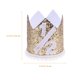 thumbnail image 3 of KAKOWELY Sombreros de cumpleaños para niños, tiara para fiesta de medio cumpleaños, tocado, regalo para baby shower, 3 of 4