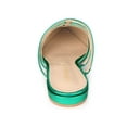 thumbnail image 2 of BLISSFUL STEP Women's Glitter Pointy Toe Flats Mules, 2 of 7