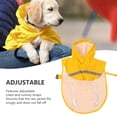 thumbnail image 4 of Veste de Pluie pour Chien, Imperméable à Capuche Multi-Usage Jaune Confortable Réfléchissant pour Camping pour Extérieur, 4 of 7