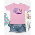 thumbnail image 3 of Sleepy Kitten Lineart  T-Shirt Juniors -Image by Shutterstock,  Small, 3 of 4