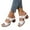 White, variant on Womens Heel Sandals Cutout Slip on Slides Arch Support Platform Walking Shoes Black 6