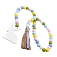 thumbnail image 4 of FRCOLOR  Wood Bead And Tassel Easter Garland Hanging Wall Beads Bunny, 4 of 8
