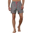 thumbnail image 5 of Unique Bargains Men's Fruit Pattern Lightweight Beach Pool Summer Board Shorts Gray 30, 5 of 5